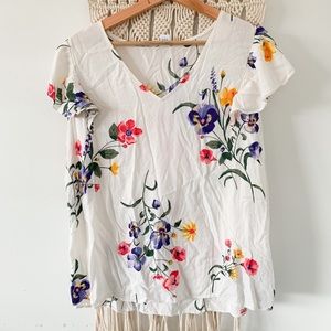 Floral sleeveless top